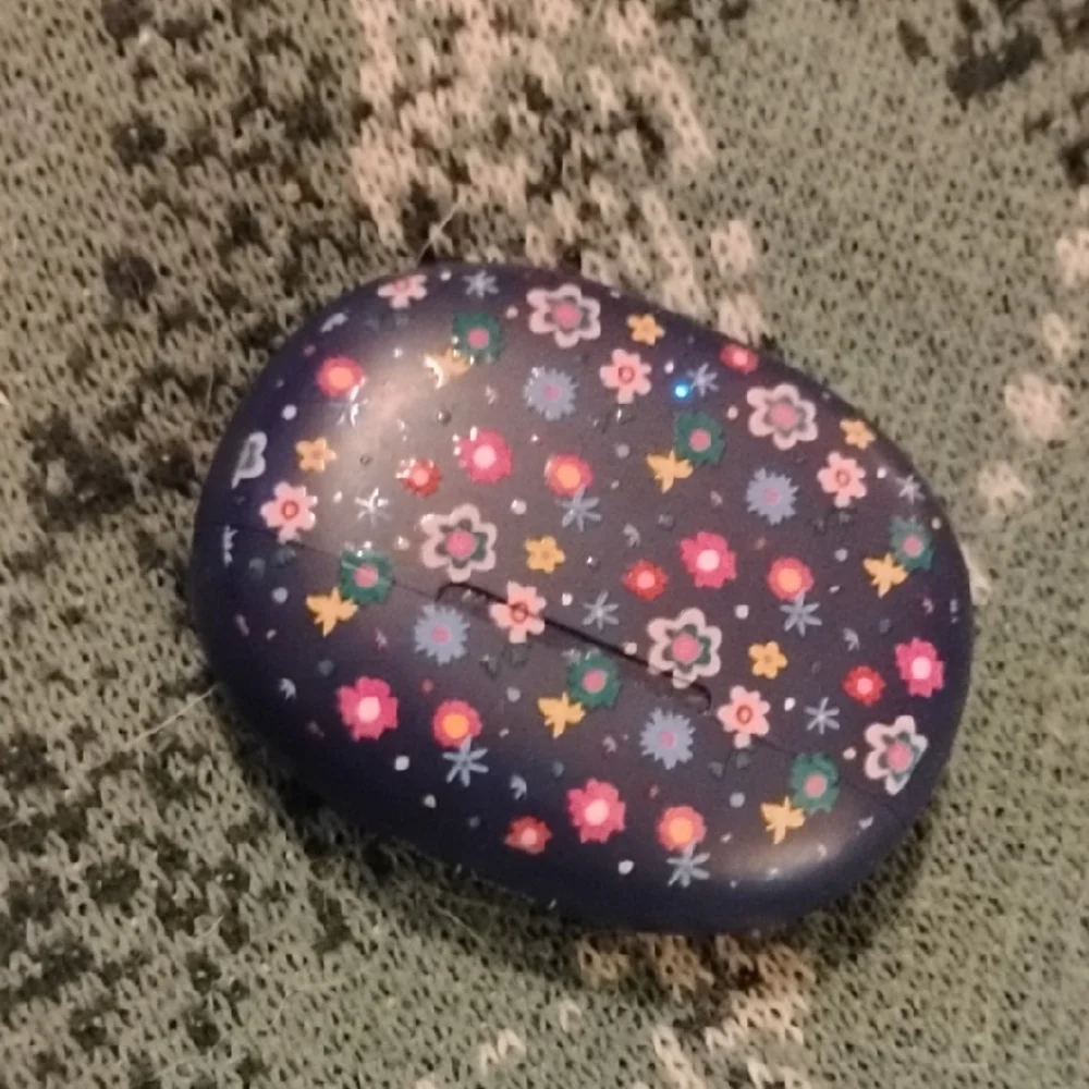 Floral Patterned Blue Case - Picture 1 of 7